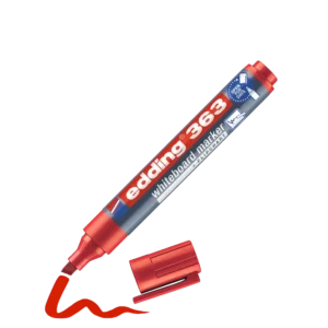 MARCADORES DE TIZA LIQUIDA EDING COLOR ROJO X 10 UNIDADES