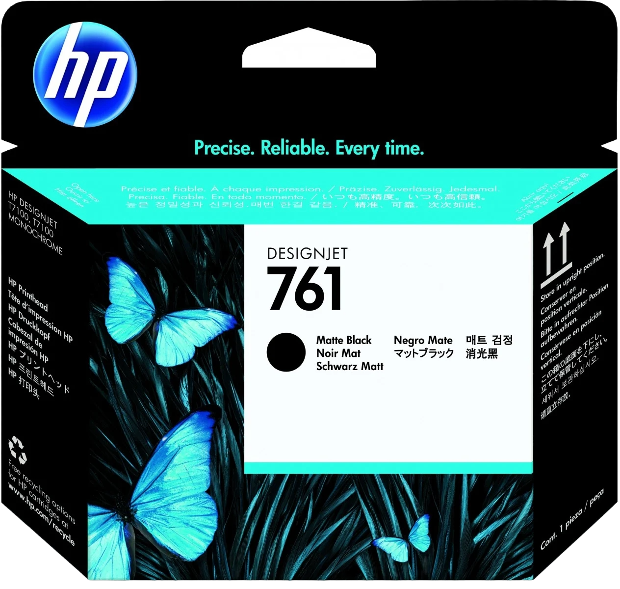 CARTUCHO HP 761 BLACK MATTE CH648A