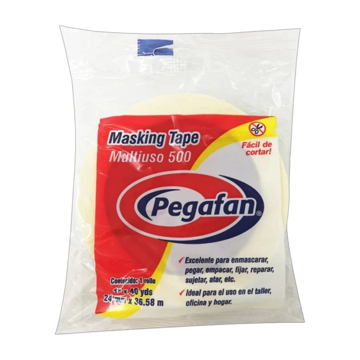 CINTA PEGAFAN 24MM X 25 YRDS X 10 UNIDADES
