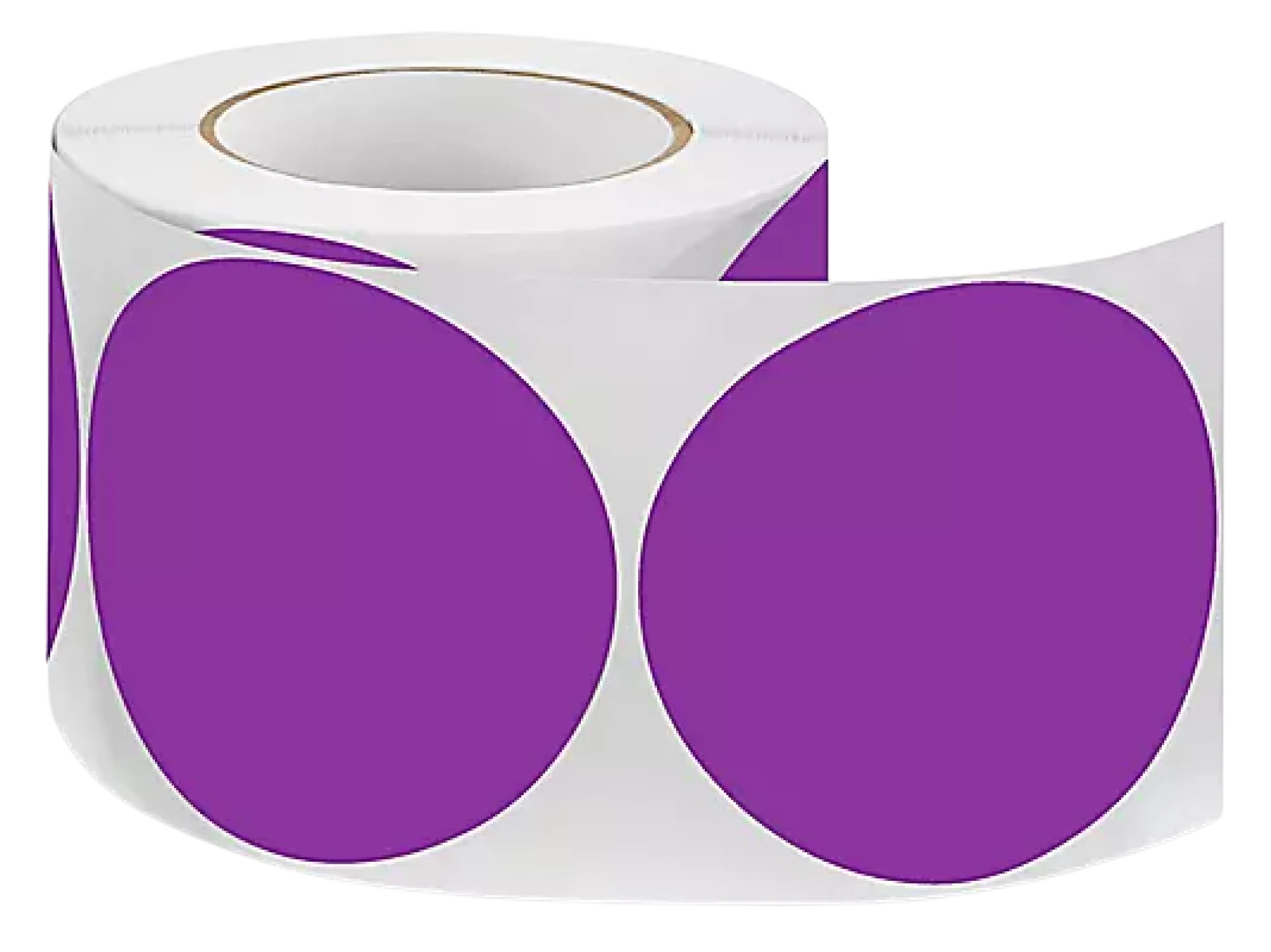 ETIQUETA ADHE CIRCULAR 25CM MORADO x1000 unidades