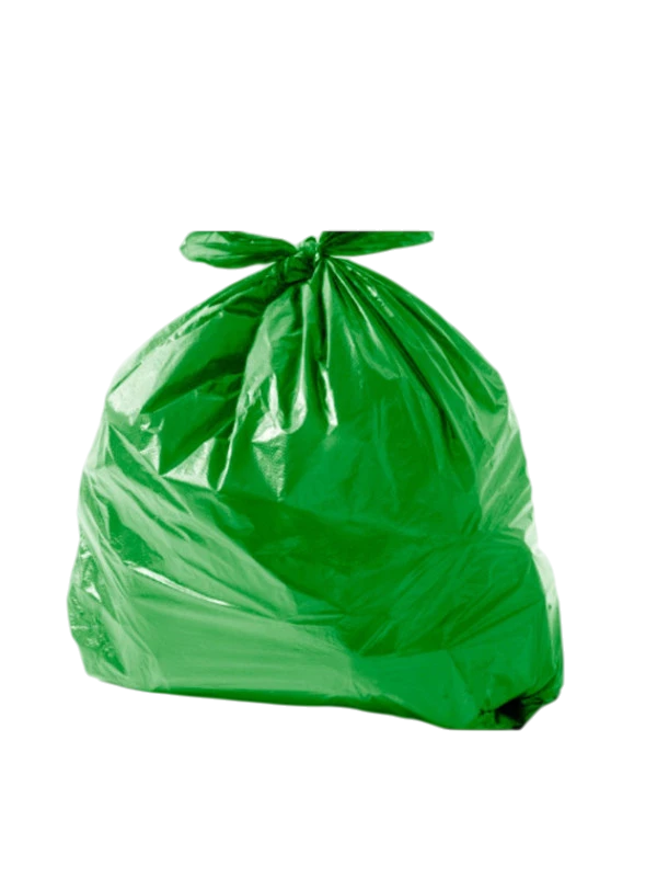 FUNDA VERDE DE POLIETILENO 63X76 RESIDUOS NO RECICLABLES x 10 uniadades
