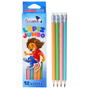 LAPIZ TRIANGULAR UNIK HB CON BORRADOR x 12 uniddes