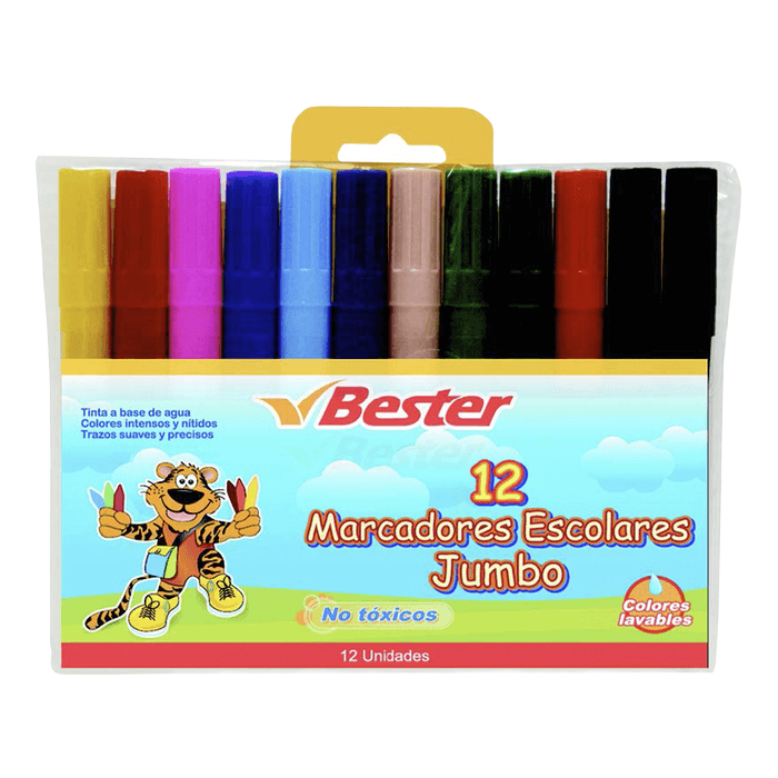 MARCADOR 3M JUMBO POR 12 COLORES