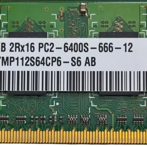 MEMORIA RAM 1GB PC26400S HYNIX Memoria RAM para portátil DDR2 SODIMM 2RX16 PC2-6400S-666-12 de 1 GB