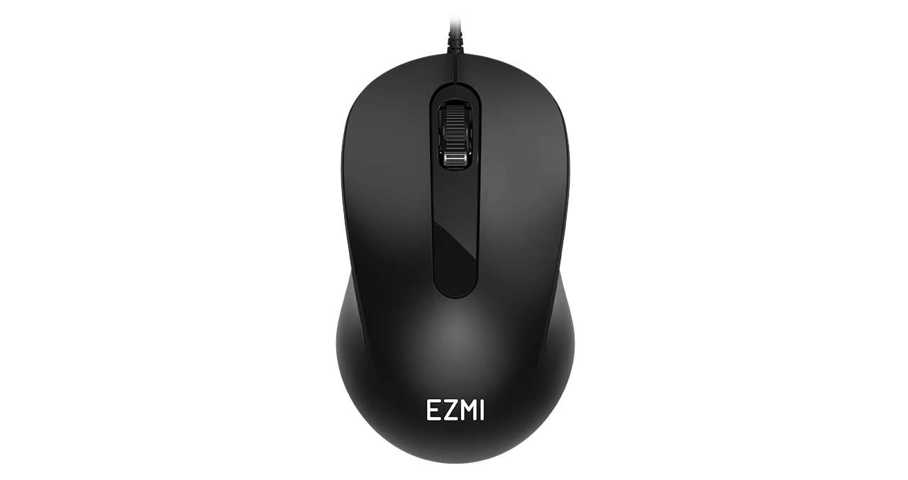 Mouse Alámbrico EZMI EZA-894BK (mouse EZMI, mouse alámbrico, EZA-894BK, periférico USB, ratón óptico)