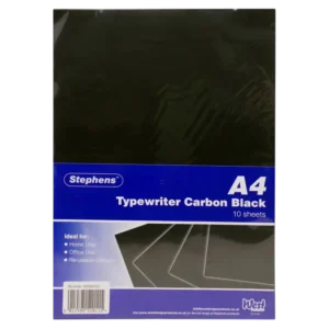 PAPEL CARBÓN PARA MÁQUINA NEGRO TYPING x50 unidades (papel carbón, máquina de escribir, negro, typing, duplicado, papel tradicional)