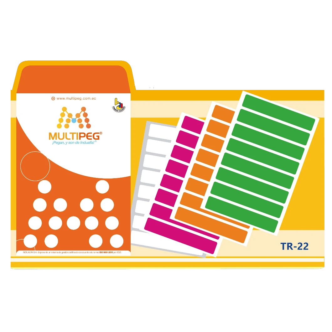 PAQ DE MULTIPEG T22 VARIOS COLORES