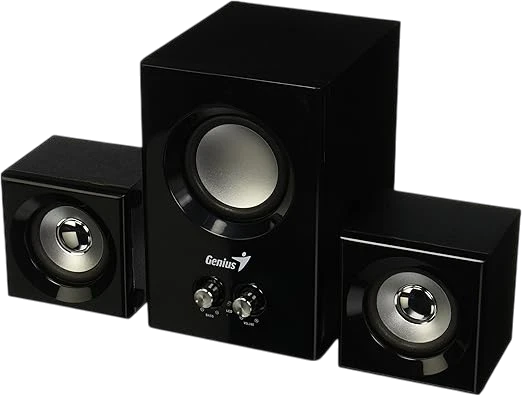 PARLANTES Genius SW-2.1 370 (parlantes Genius, sistema de sonido 2.1, subwoofer integrado, sonido envolvente, altavoces para PC)