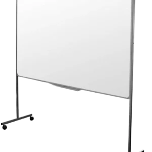PIZARRA ACRILICA PORTA PAPEL PEDESTAL 120X100 ruedas