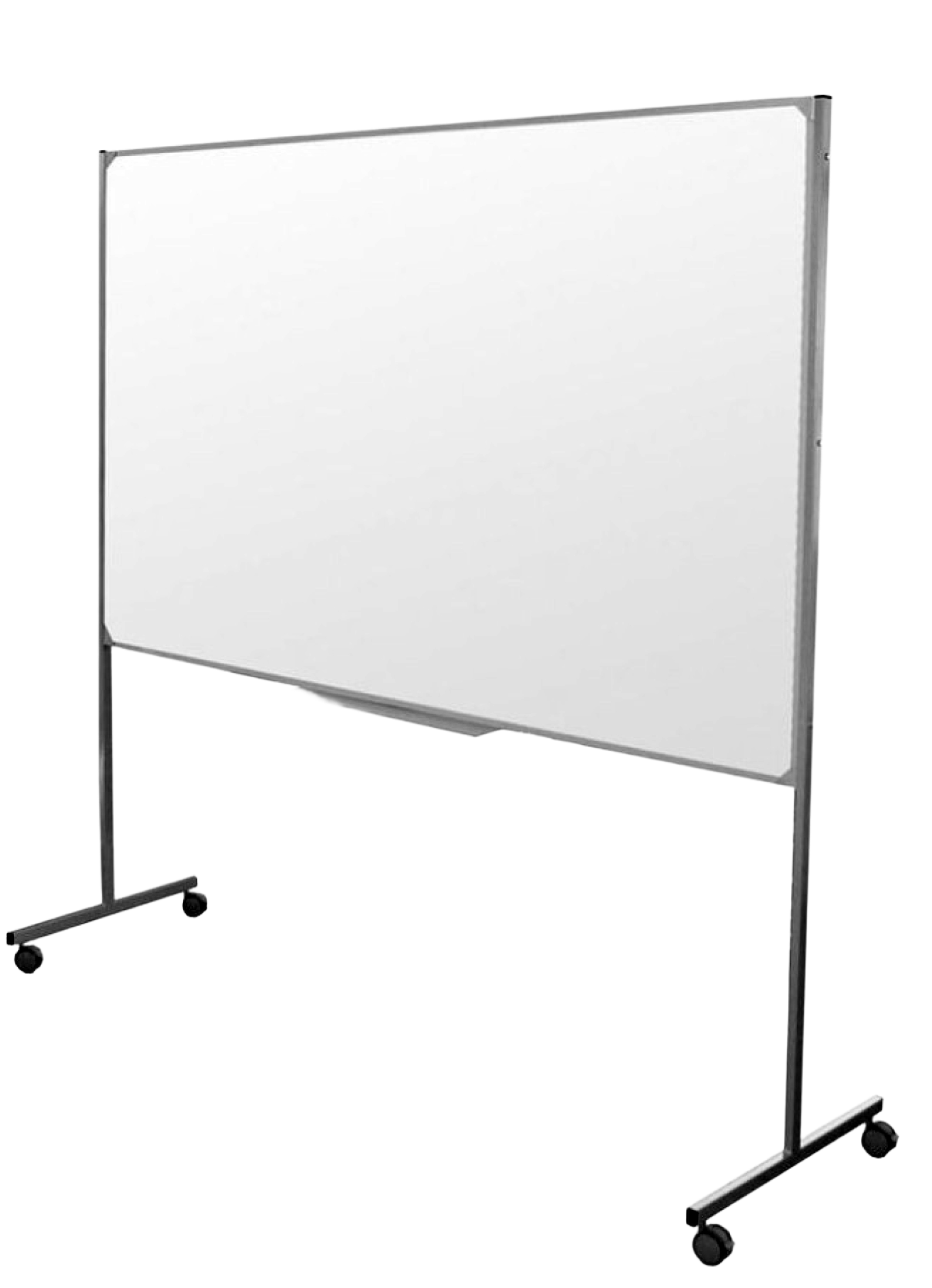 PIZARRA ACRILICA PORTA PAPEL PEDESTAL 120X100 ruedas