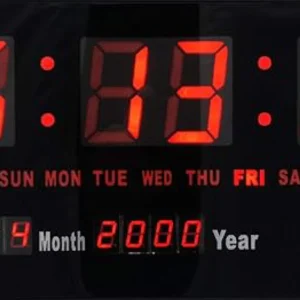 RELOJ DIGITAL DE PARED jh3615 calendario termometro alarma