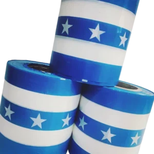 ROLLO DE BANDERA PLASTICA DE GUAYAQUIL 20m