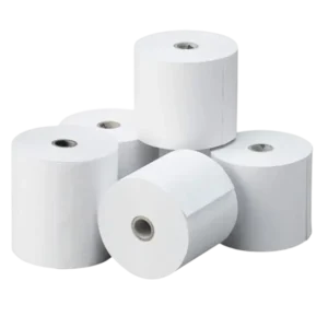 ROLLO PAPEL QUIMICO DE 2 PARTES DE 75MM PARA IMPRESORA X 10 UNIDADES
