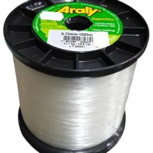 Rollo Nylon Araty Superflex 0.90mm x 100 Mts 38 Kg Resistencia (nylon araty, superflex, monofilamento 0.90mm, rollo de pesca, 100 metros, resistencia 38 kilos, línea de pesca resistente)