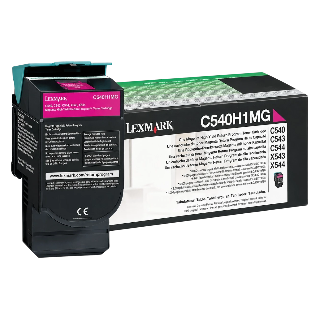TONER LEXMARK C540X336 LEXMARK C540X33G DEVELOPER ORIGINALE MAGENTA C540/C544/C546/X543/X544/X545
