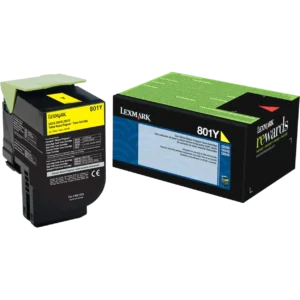 TONER LEXMARK 80C10Y0 YELLOW
