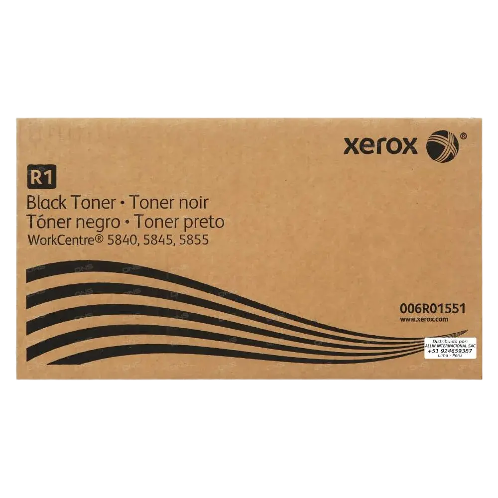 TONER XEROX 5845 COD 006R01551 NEGRO unidad de toner