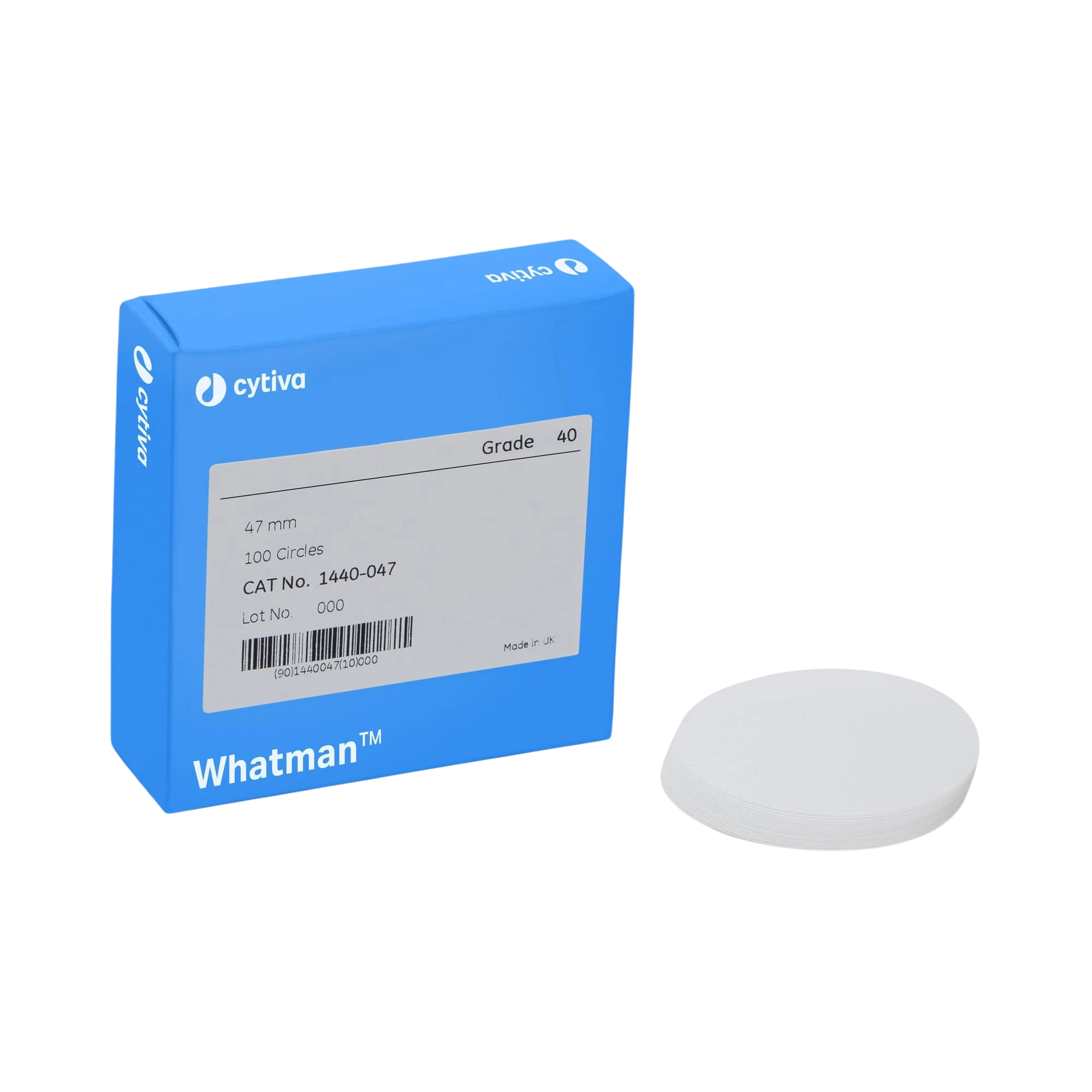 Whatman 1440-070 Ashless Quantitative Filter Paper 7.0 cm 8 Micron Grade 40 (Pack of 100) (papel de filtro Whatman, libre de cenizas, 7.0 cm, grado 40, análisis cuantitativo, laboratorio, filtración de precisión)