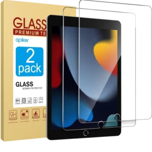 protectores de pantalla para iPad de 9ª, 8ª, 7ª generación de 10.2 pulgadas (vidrio templado iPad, protector iPad 10.2, compatible 2021 2020 2019, antirayones, protector pantalla Apple)
