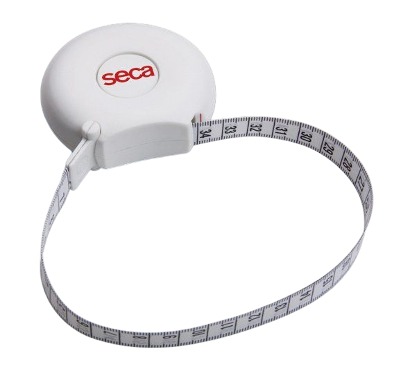 CINTA MÉTRICA DE CIRCUNFERENCIA SECA 201 (cinta métrica corporal, cinta de circunferencia, SECA 201, medición en cm e inch, cinta médica, medición móvil)