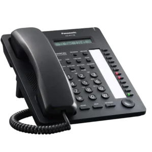 Teléfono ejecutivo Panasonic KX-AT7730 con pantalla LCD, manos libres, 12 botones programables y puerto para auriculares (REACONDICIONADO)