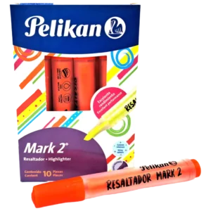 RESALTADORES COLOR NARANJA PELIKAN  x 10 uniades