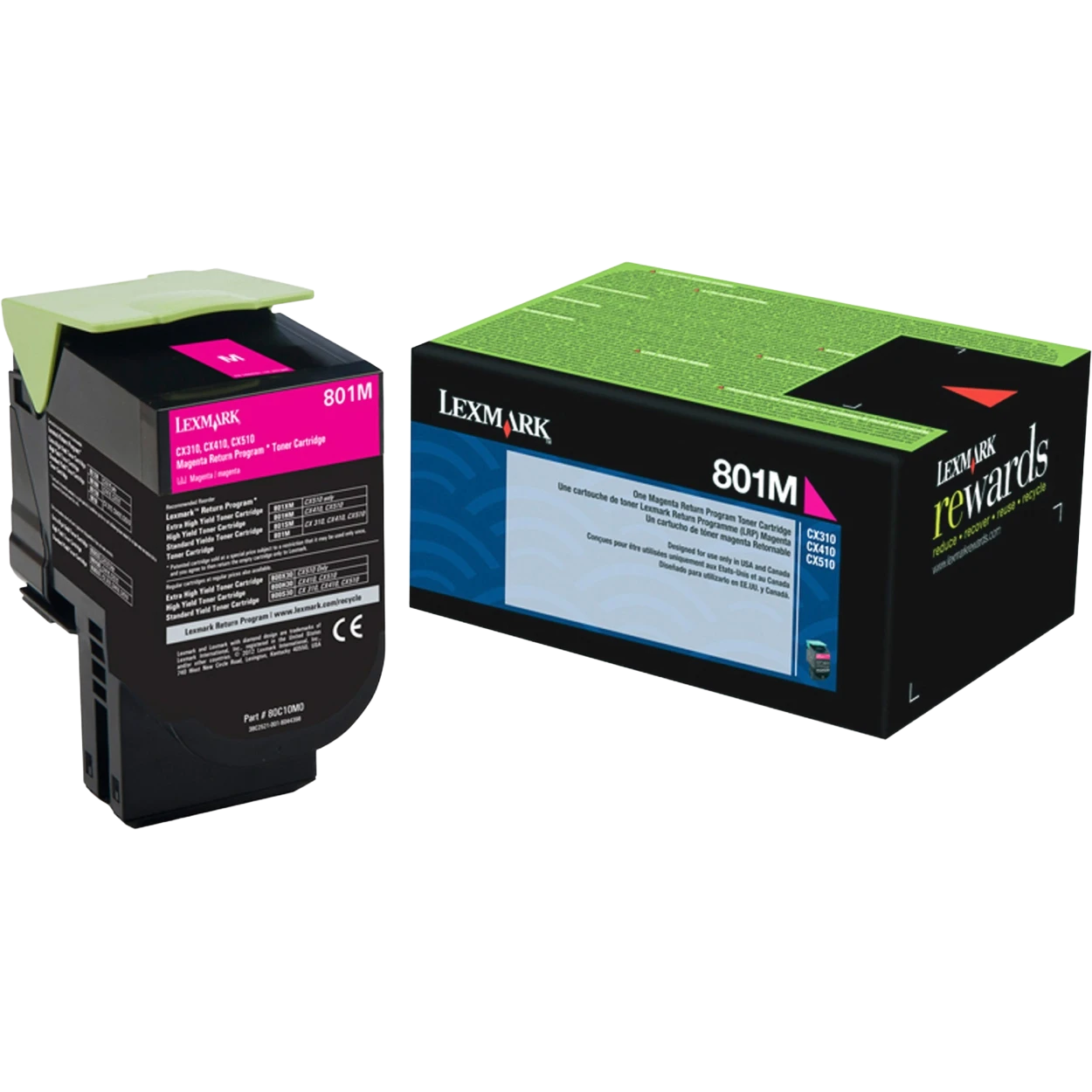 TONER LEXMARK 80C10M0 MAGENTA